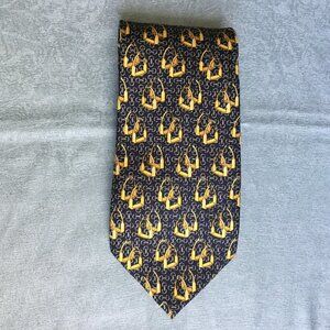 Morgano Uomo Golden Stirrups Silk Tie